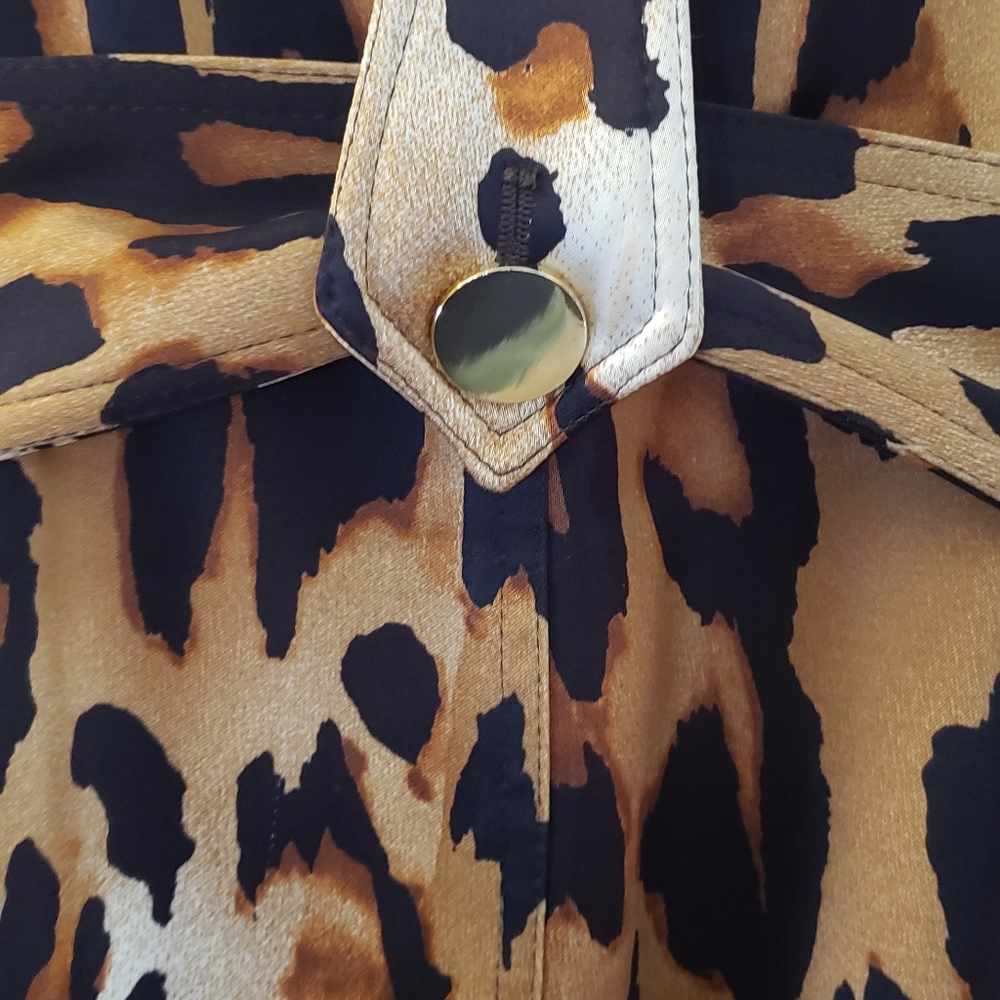 Cache Leopard Print Trench Coat - image 4